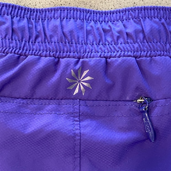 ATHLETA Purple Running Workout Shorts Size: M - Picture 7 of 8